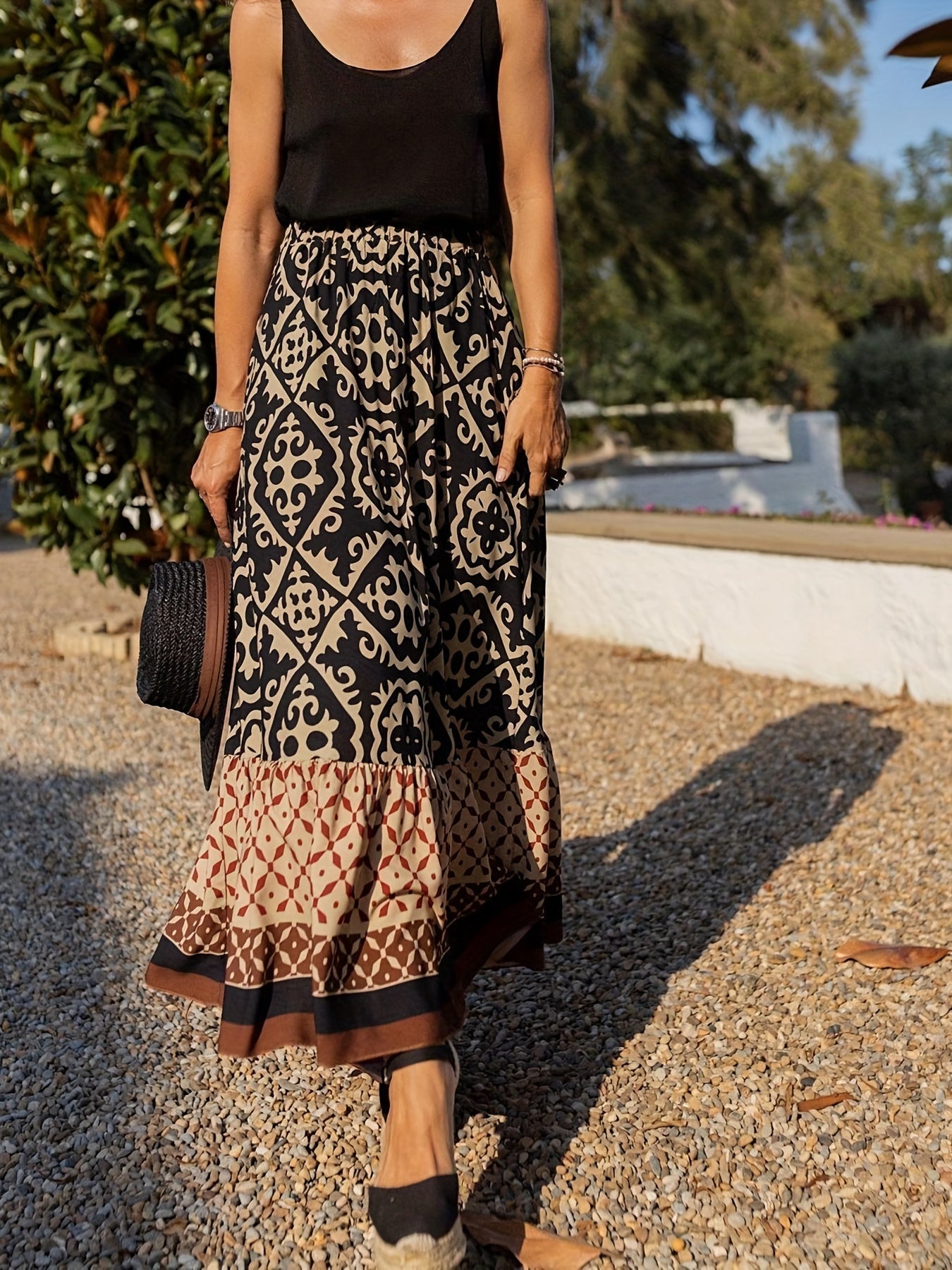 Aldara | Elegante falda boho de verano para mujer