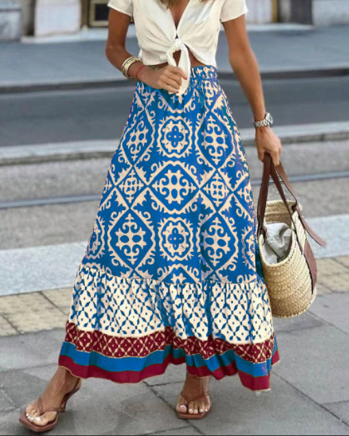 Aldara | Elegante falda boho de verano para mujer