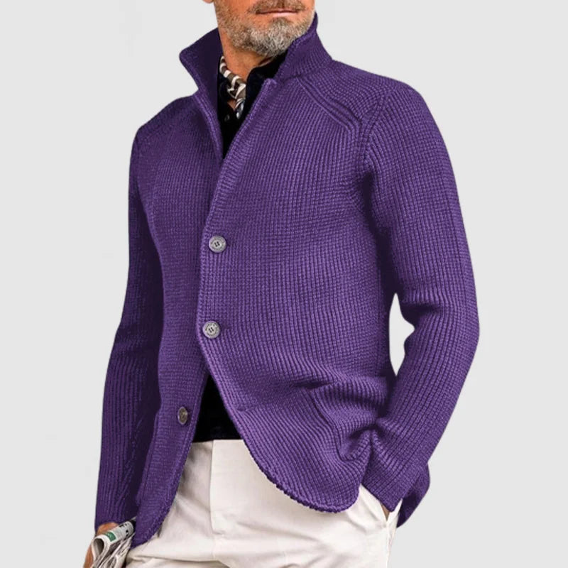 Ramon - Elegante chaqueta de punto con capilla para hombre