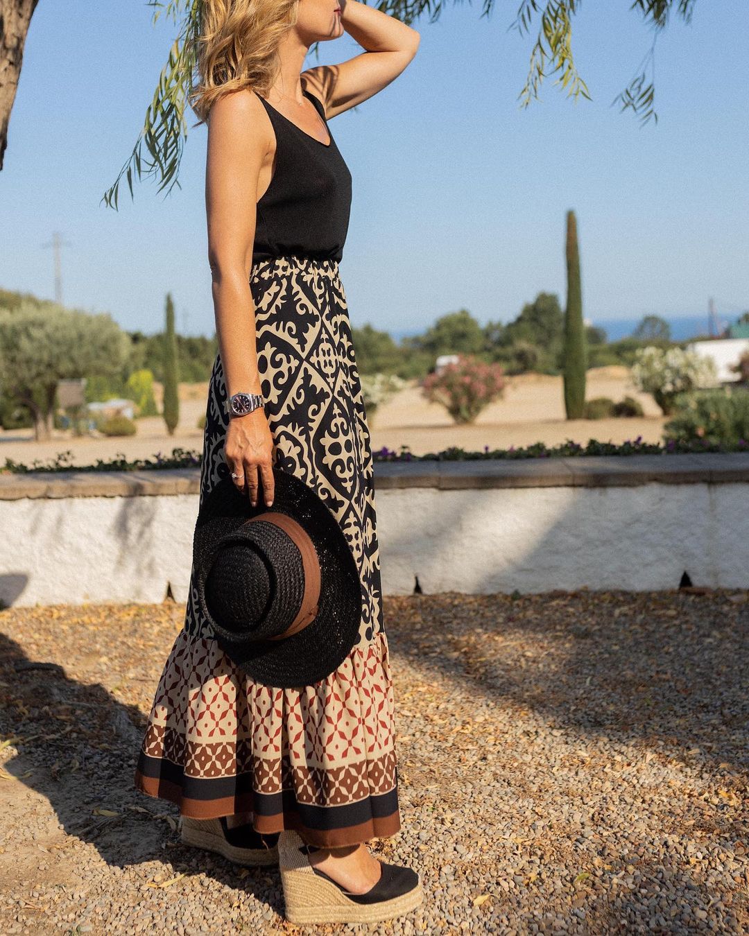 Aldara | Elegante falda boho de verano para mujer