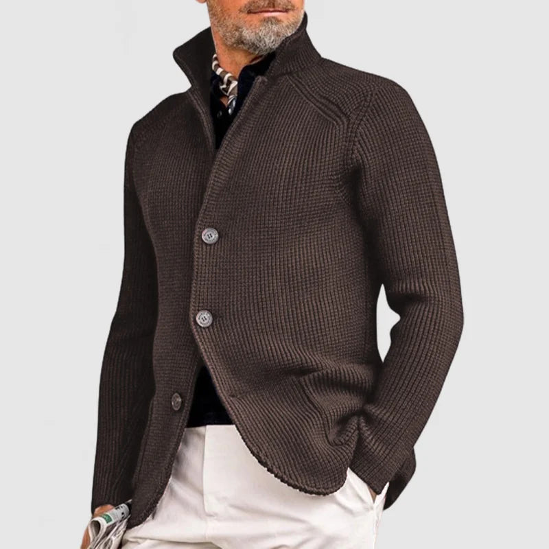 Ramon - Elegante chaqueta de punto con capilla para hombre