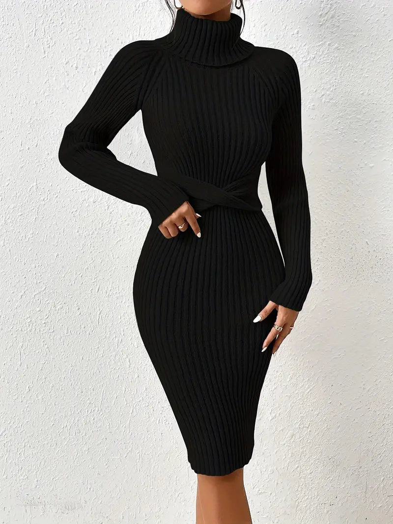 Vestido bodycon jersey para los días más frescos