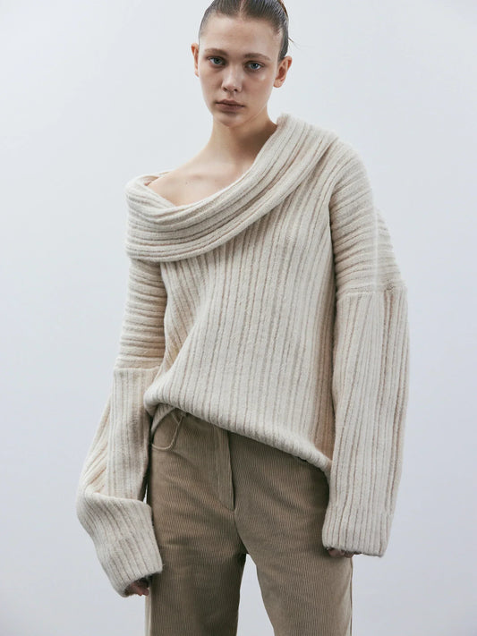 Jersey de punto oversize para mujer