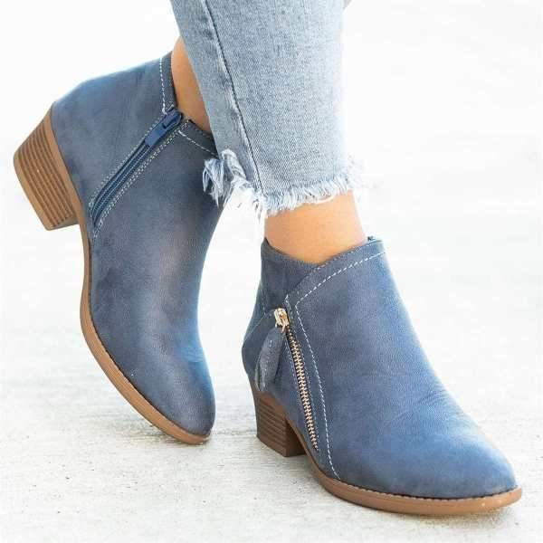 Botas ortopédicas de piel para mujer