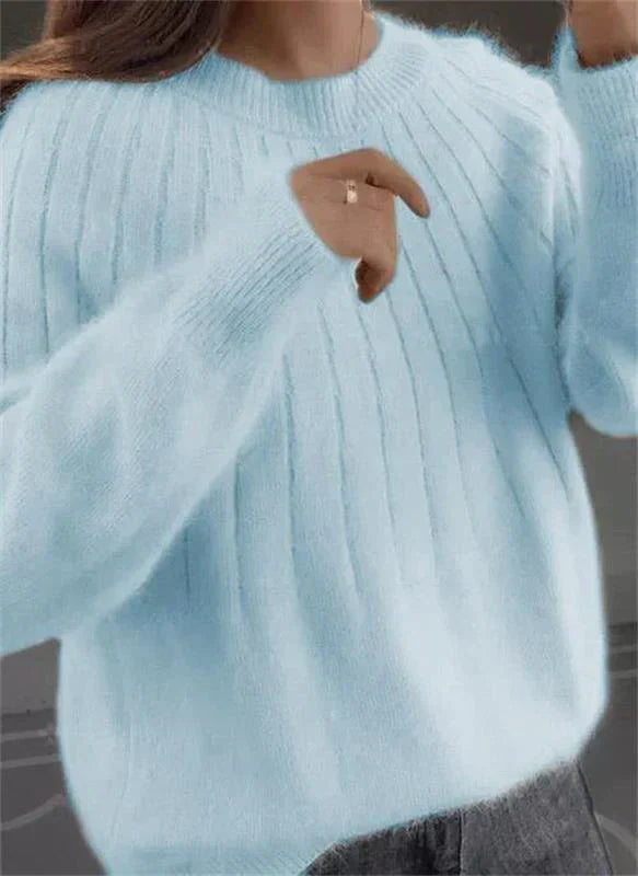 Jersey de mujer en suave tejido de punto de cachemira