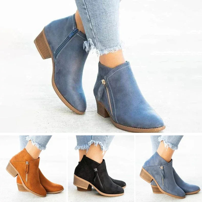 Botas ortopédicas de piel para mujer