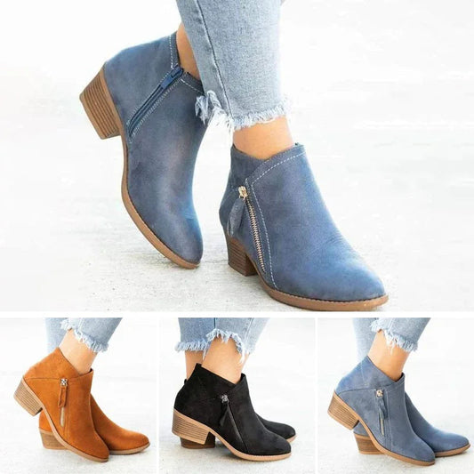 Botas ortopédicas de piel para mujer