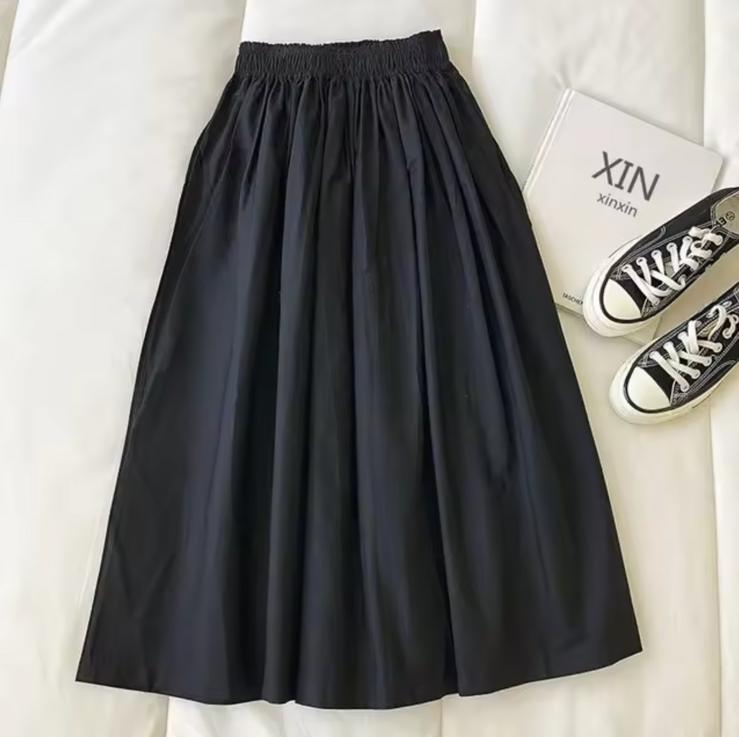 ANYA | Falda ancha de talle alto