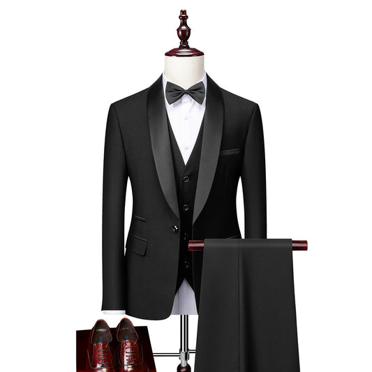 Traje slim fit de 3 piezas para hombre