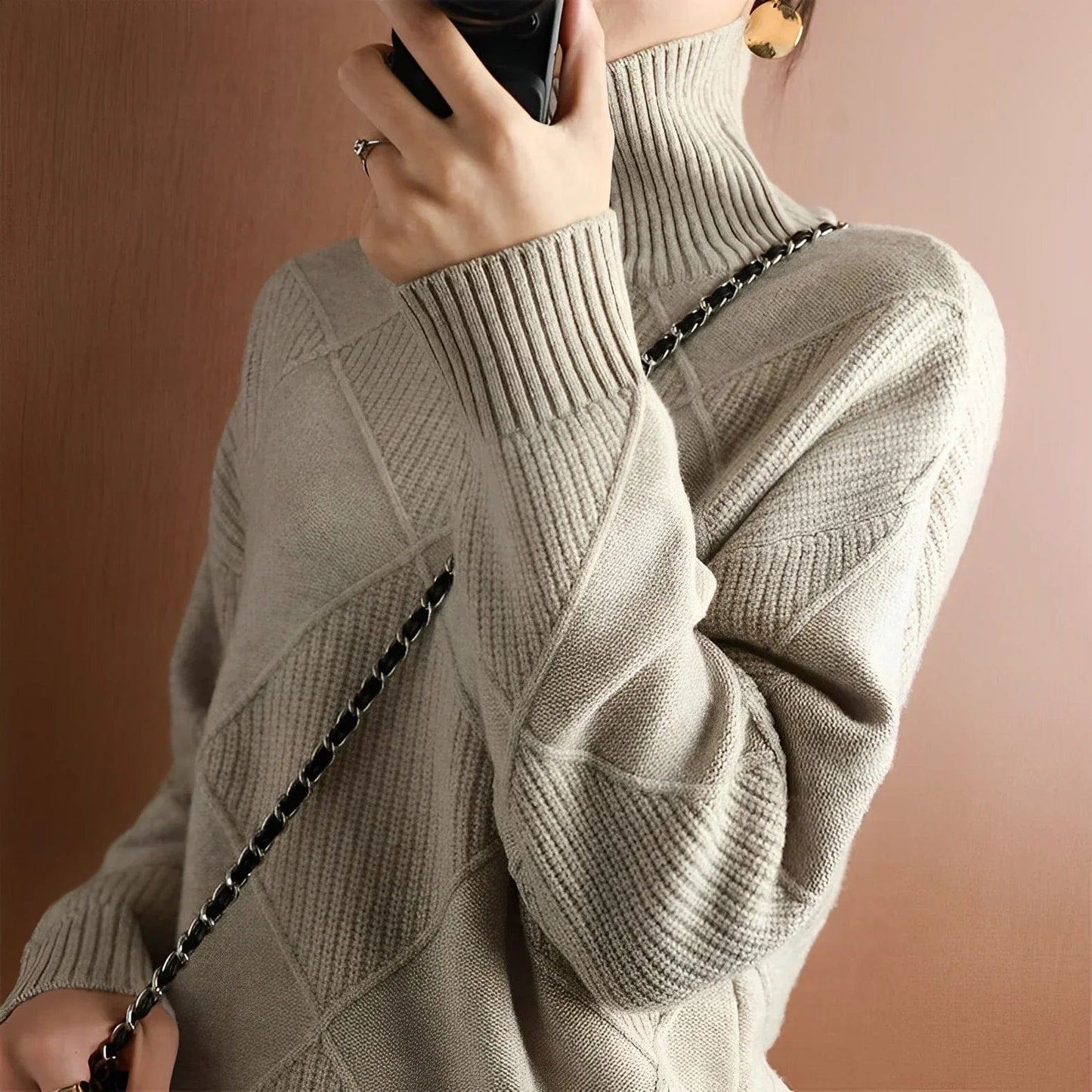 Jersey de cuello alto Marie Cashmere