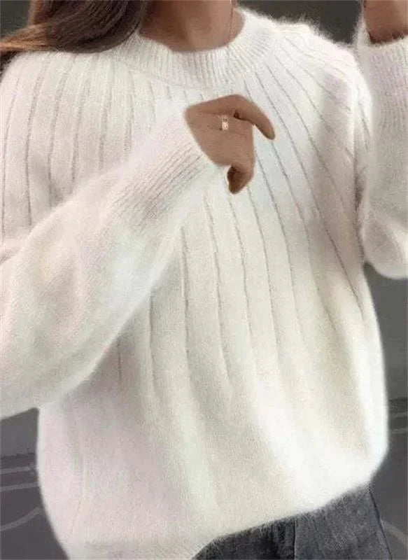 Jersey de mujer en suave tejido de punto de cachemira