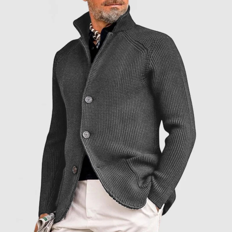 Ramon - Elegante chaqueta de punto con capilla para hombre