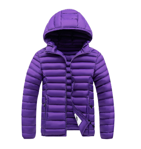 Chaqueta polar ligera con capucha para mujer