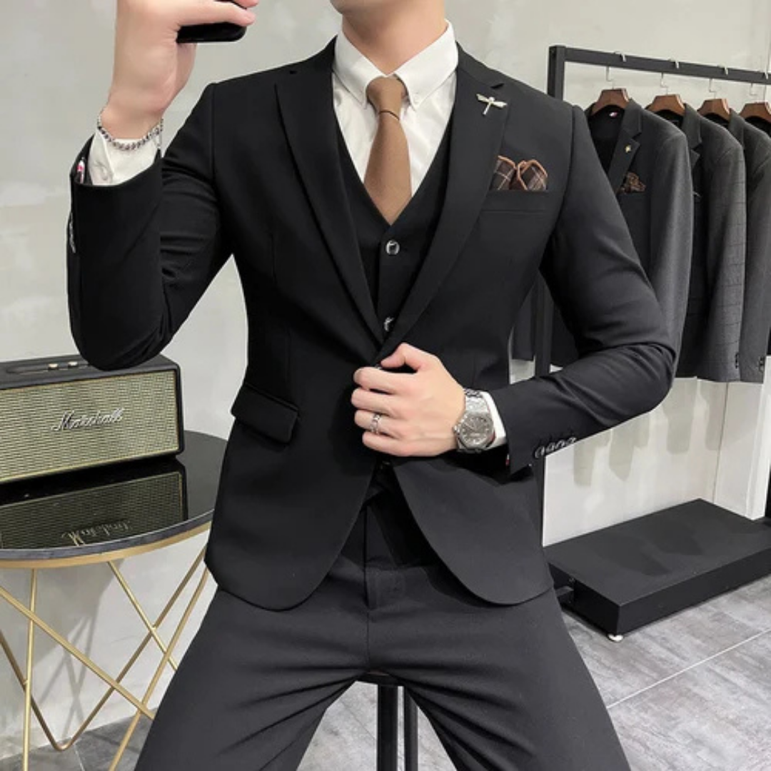 Conjunto de tres piezas Slim Fit para hombre | Formal