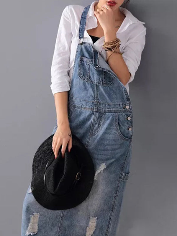 SEVERINE | Vestido trench vaquero con abertura - atemporal y robusto
