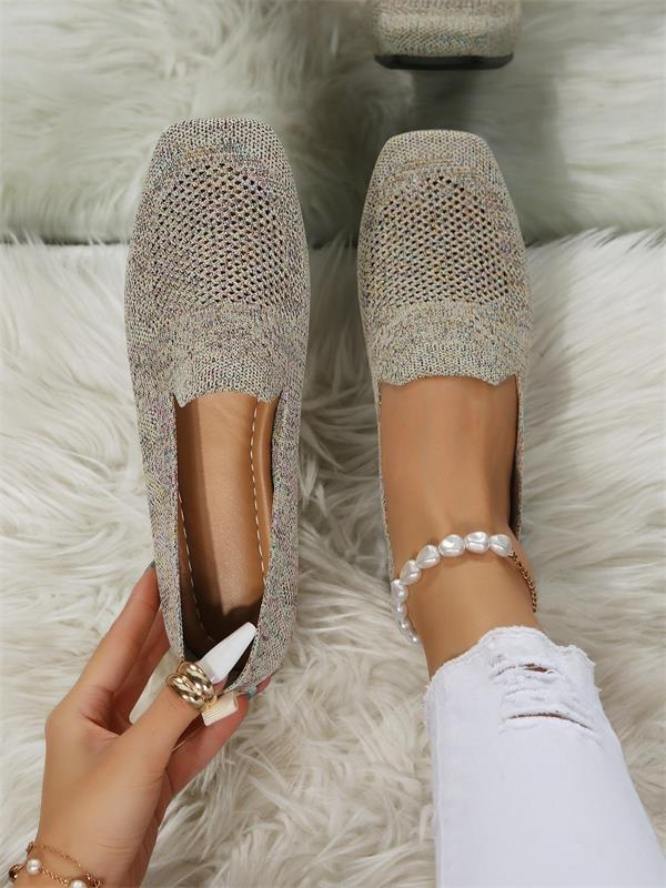 Claudia - Cómodos zapatos planos antideslizantes para mujer con soporte para el arco del pie