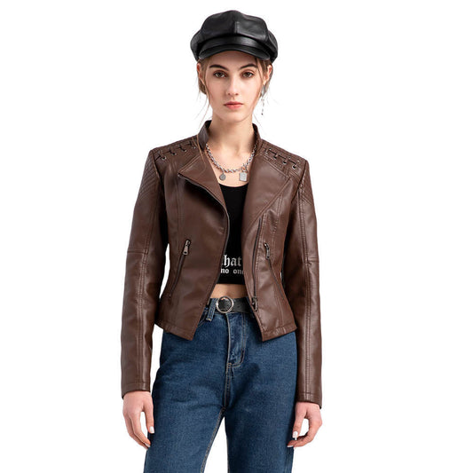 Veste en cuir d'agneau