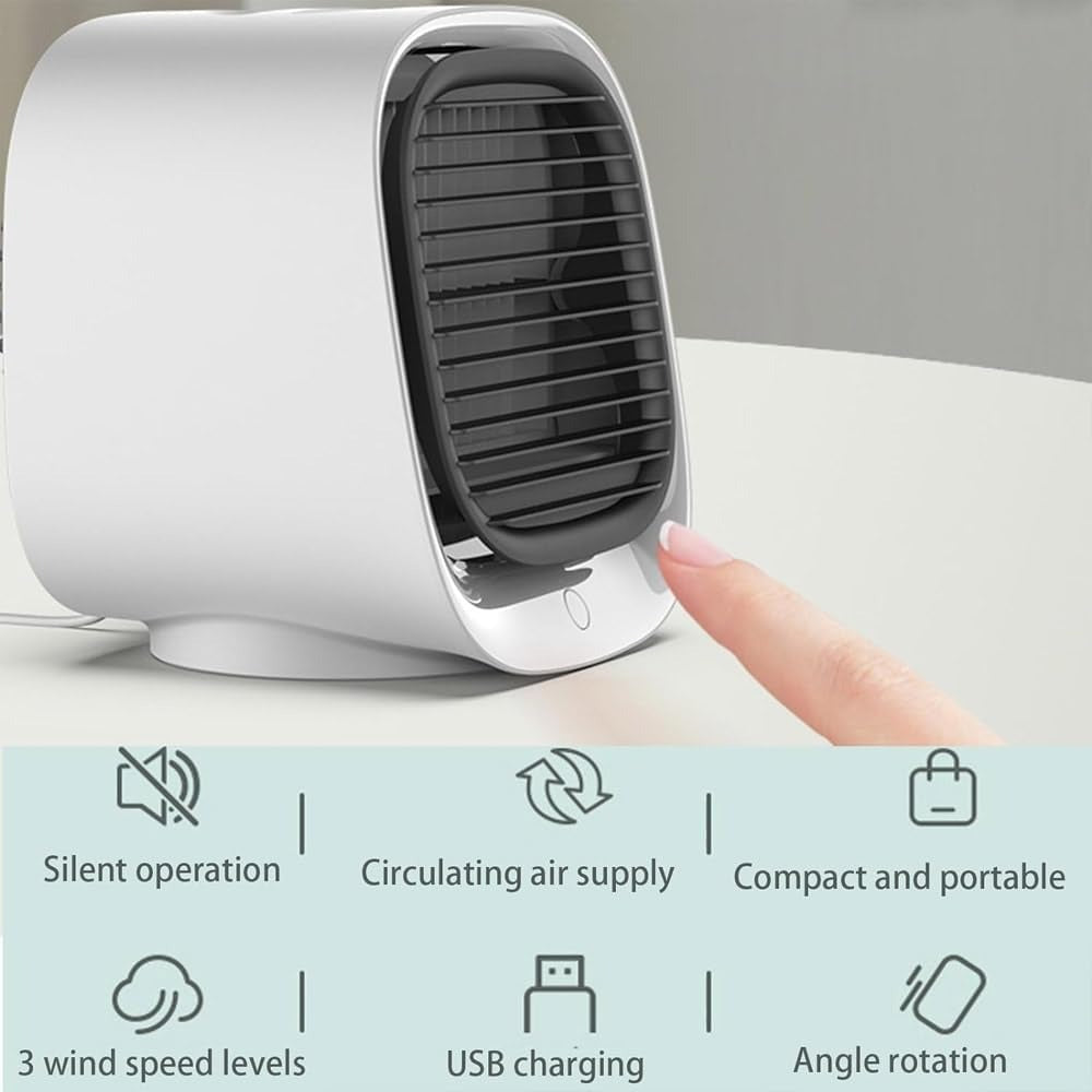 Mini USB Air Cooler - Ventilador Personal Compacto
