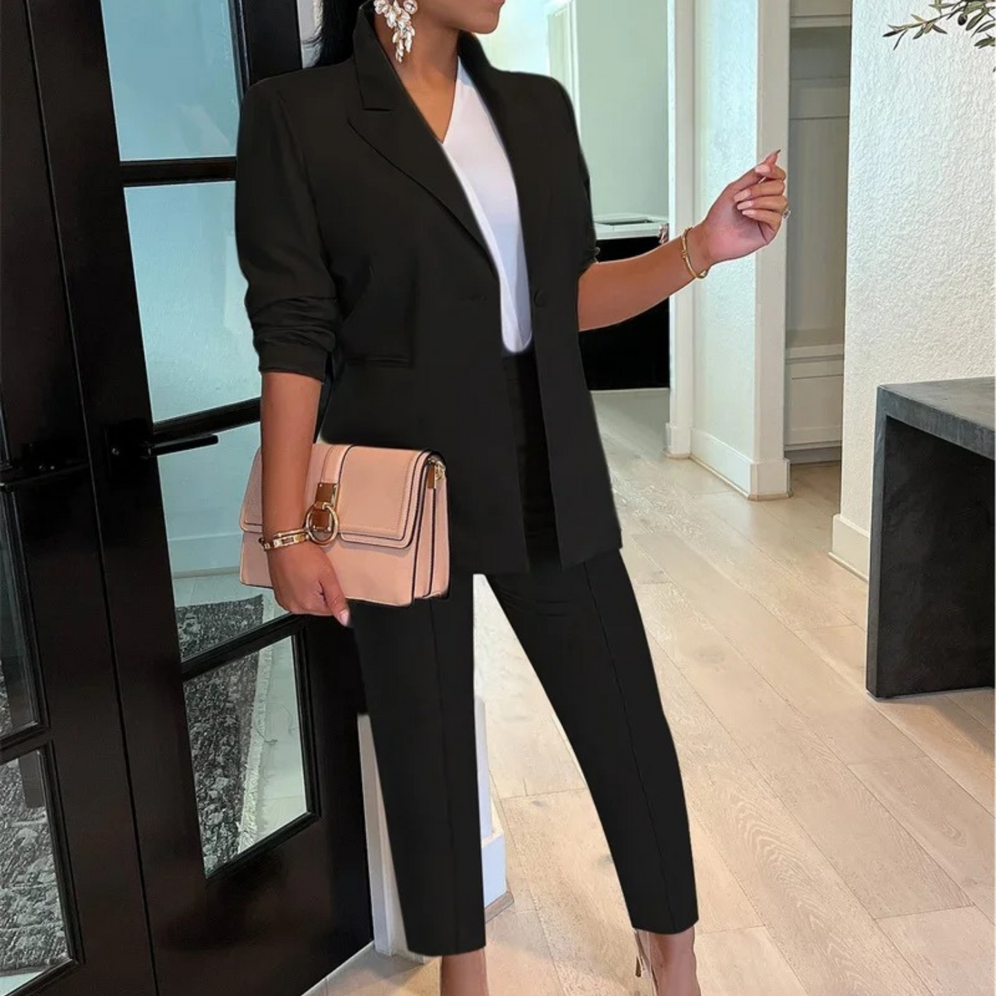 Conjunto de chaqueta Brinna | Estilo sofisticado y elegancia versátil