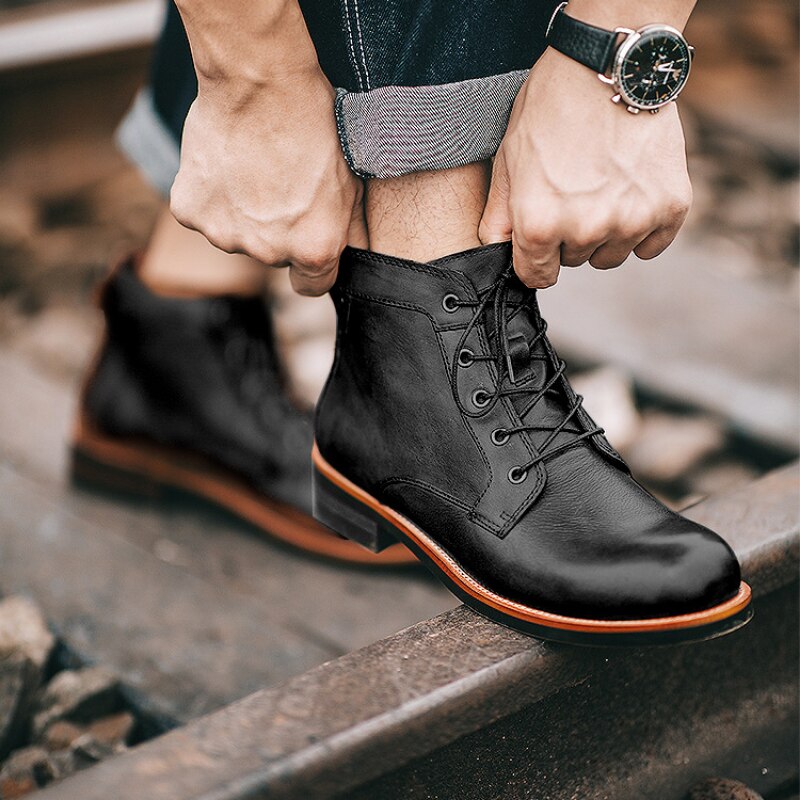 Botas ortopédicas de piel para hombre - Clyde