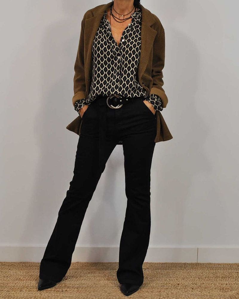 Zara | Blusa cuello pico