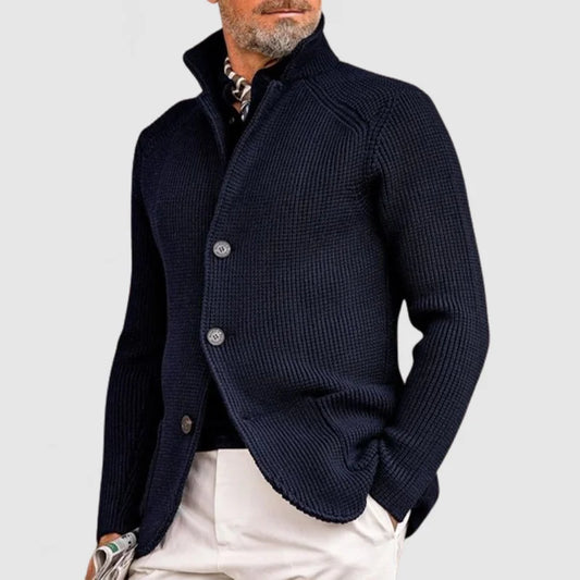 Ramon - Elegante chaqueta de punto con capilla para hombre
