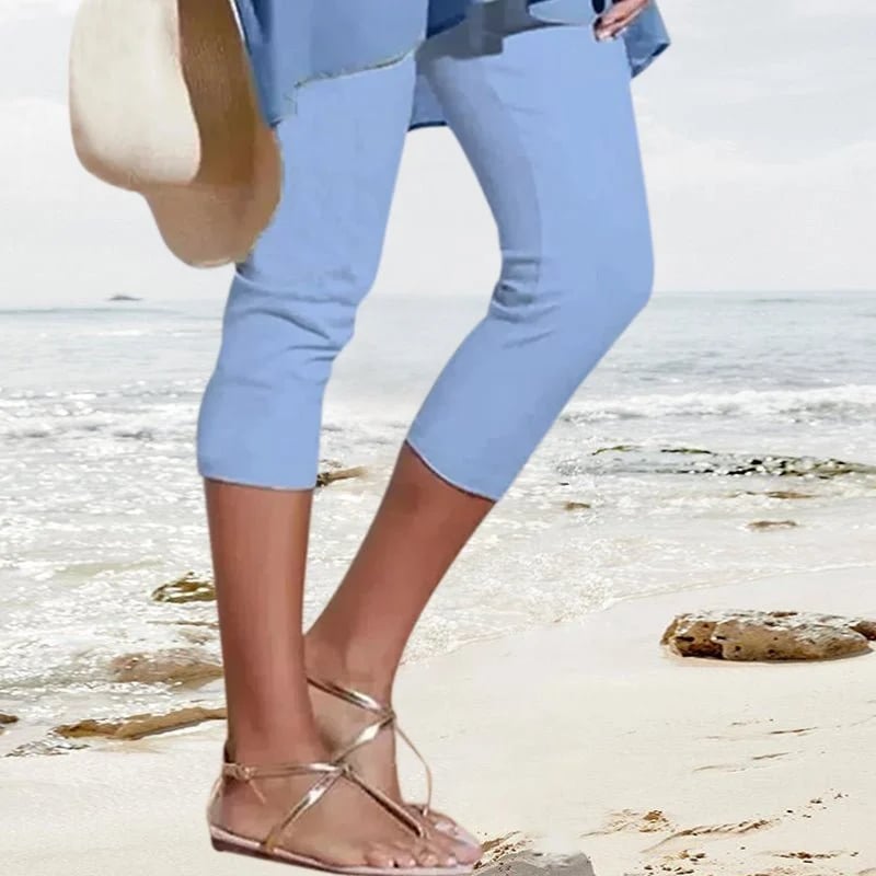 Ingrid - Pantalón elástico de cintura alta