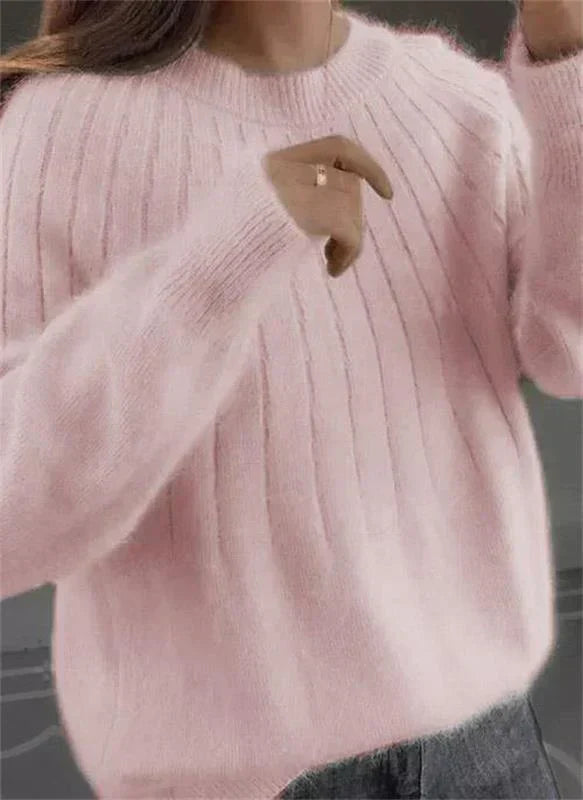 Jersey de mujer en suave tejido de punto de cachemira
