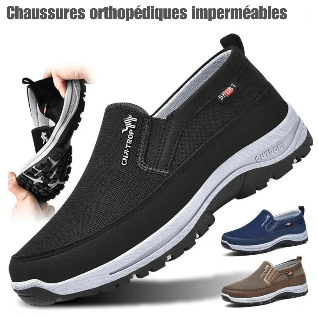 Zapatos ortopédicos impermeables OrthoZen – confort diario y soporte plantar verano 2025