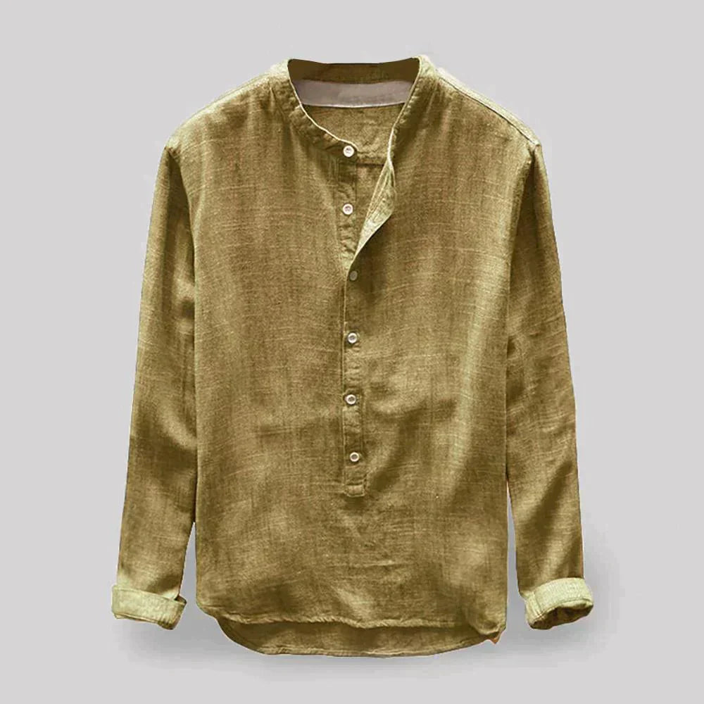 Camisa de lino para hombre