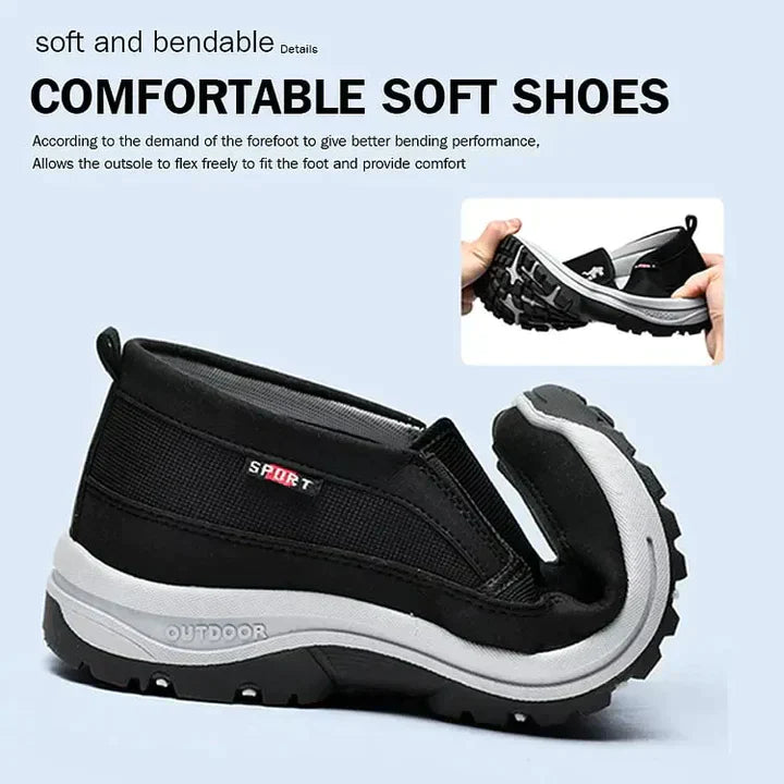 Aryan - Zapatos ortopédicos cómodos para hombre