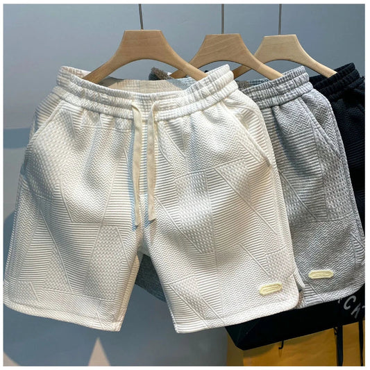 Pantalones cortos lisos de lujo para hombre - Lucian