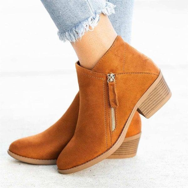 Botas ortopédicas de piel para mujer