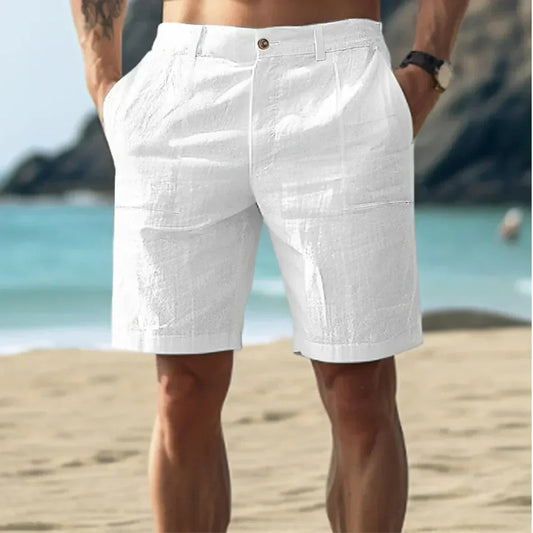 Pantalones cortos de vestir de lino para hombre - Lunari