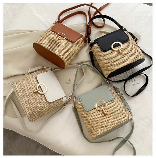 Avery | Bolso de paja chic para señoras
