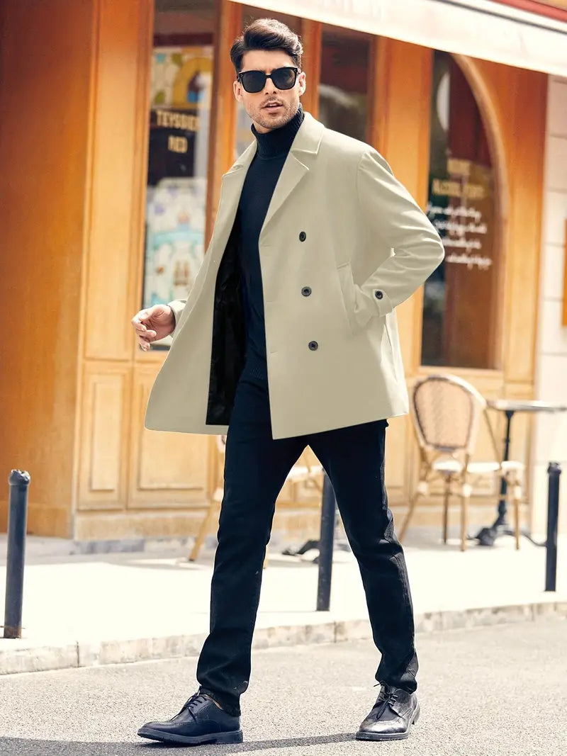 Abrigo polar de moda para hombres grandes