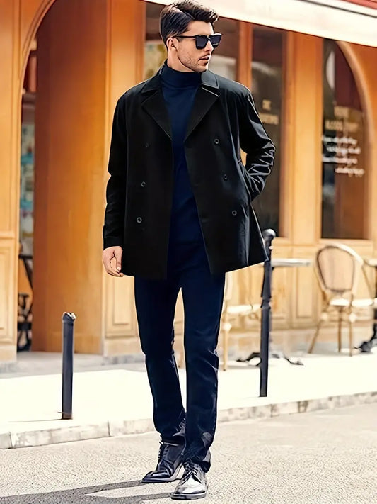 Abrigo polar de moda para hombres grandes