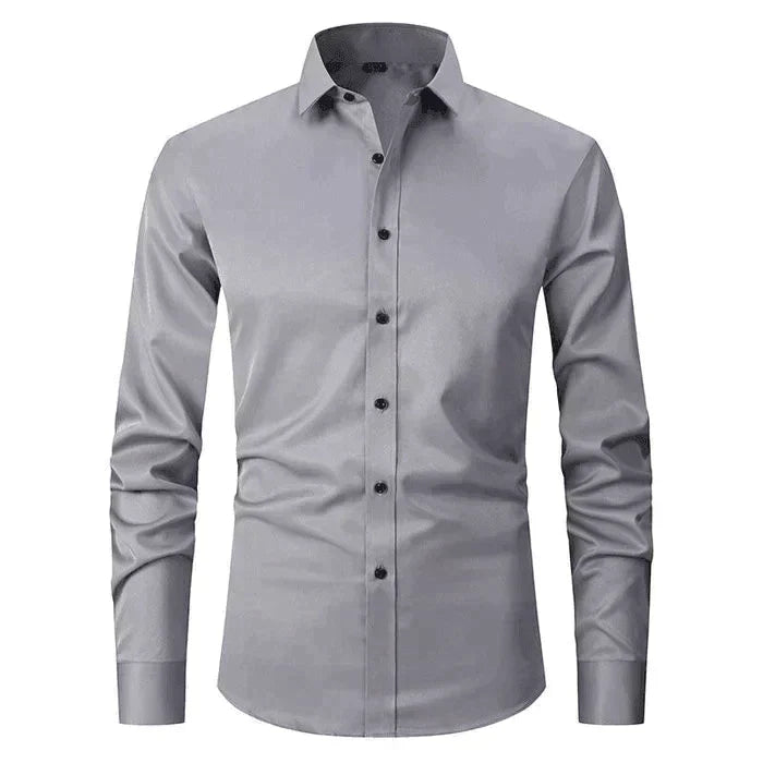 Espe - Camisa elástica sin pliegues para hombre