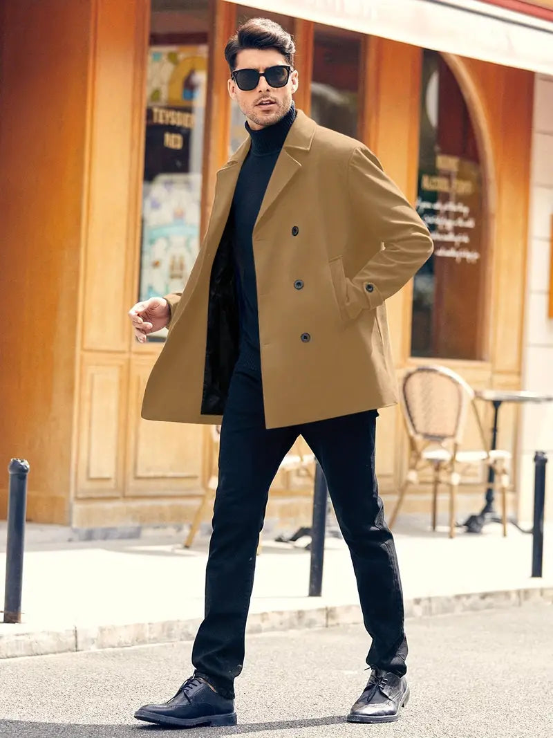 Abrigo polar de moda para hombres grandes