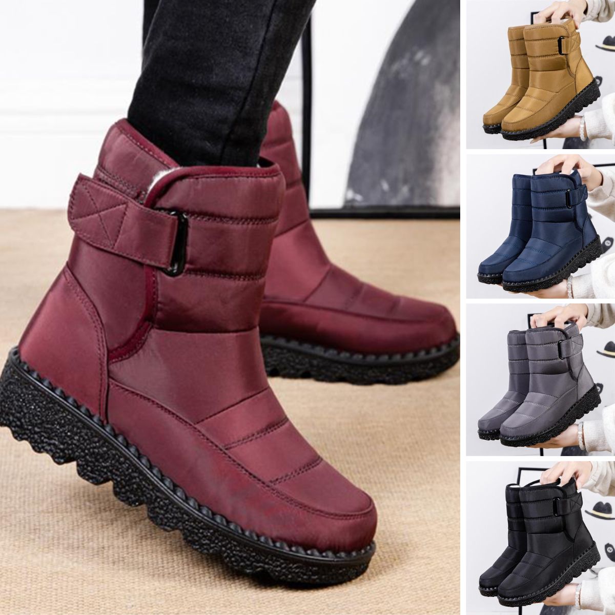 Emme - Las nuevas botas de algodón antideslizantes, impermeables y acolchadas