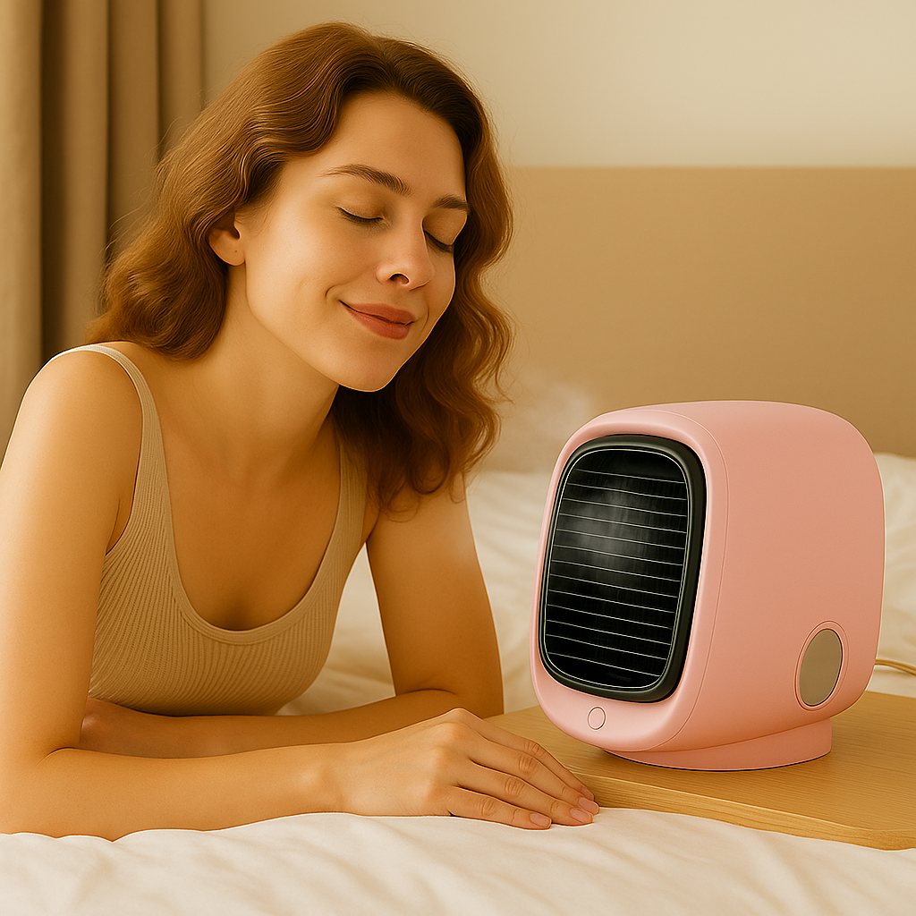AIRLOOM | Enfriador y humidificador de aire portátil 2 en 1
