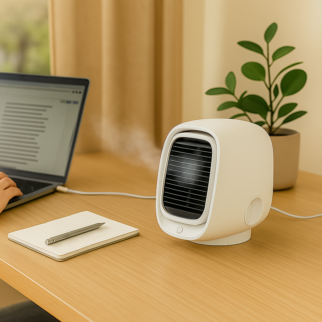 AIRLOOM | Enfriador y humidificador de aire portátil 2 en 1