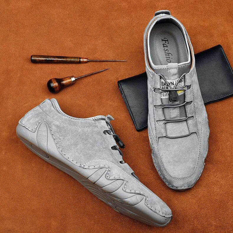 Tommy - Mocasines ortopédicos de piel auténtica para hombre