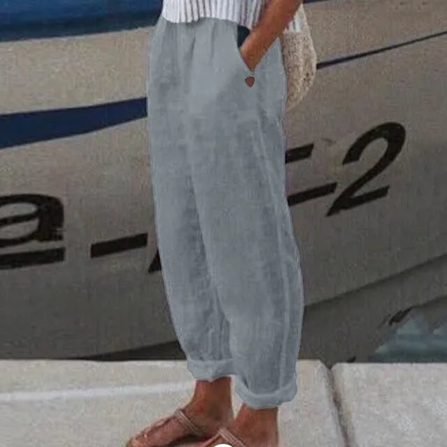 Pantalón Dini con línea suave y bolsillos laterales