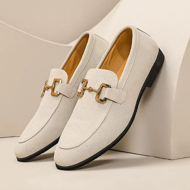 Nero - Mocasines de ante con hebilla metálica