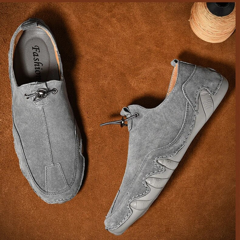 Tommy - Mocasines ortopédicos de piel auténtica para hombre
