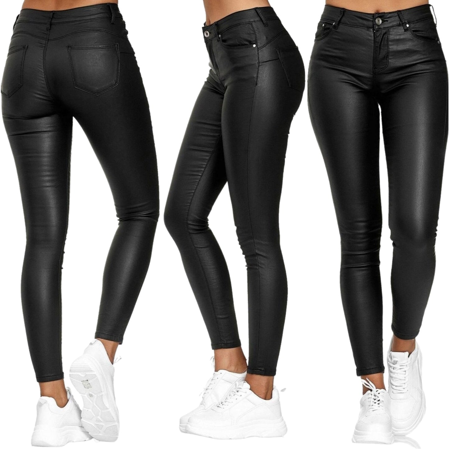 Stretch | Pantalones de piel elástica