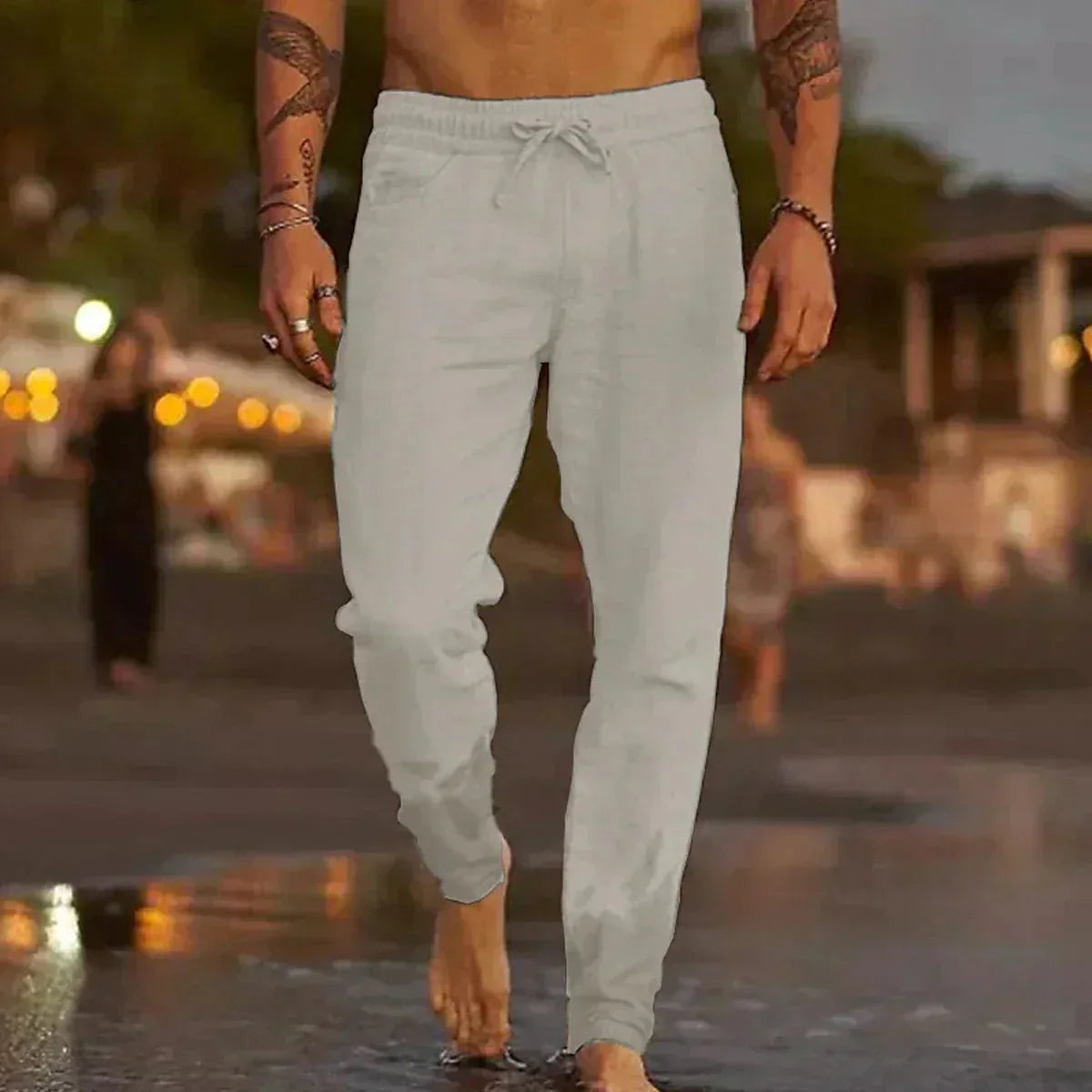 LUCIAN | PANTALÓN CASUAL DE LINO
