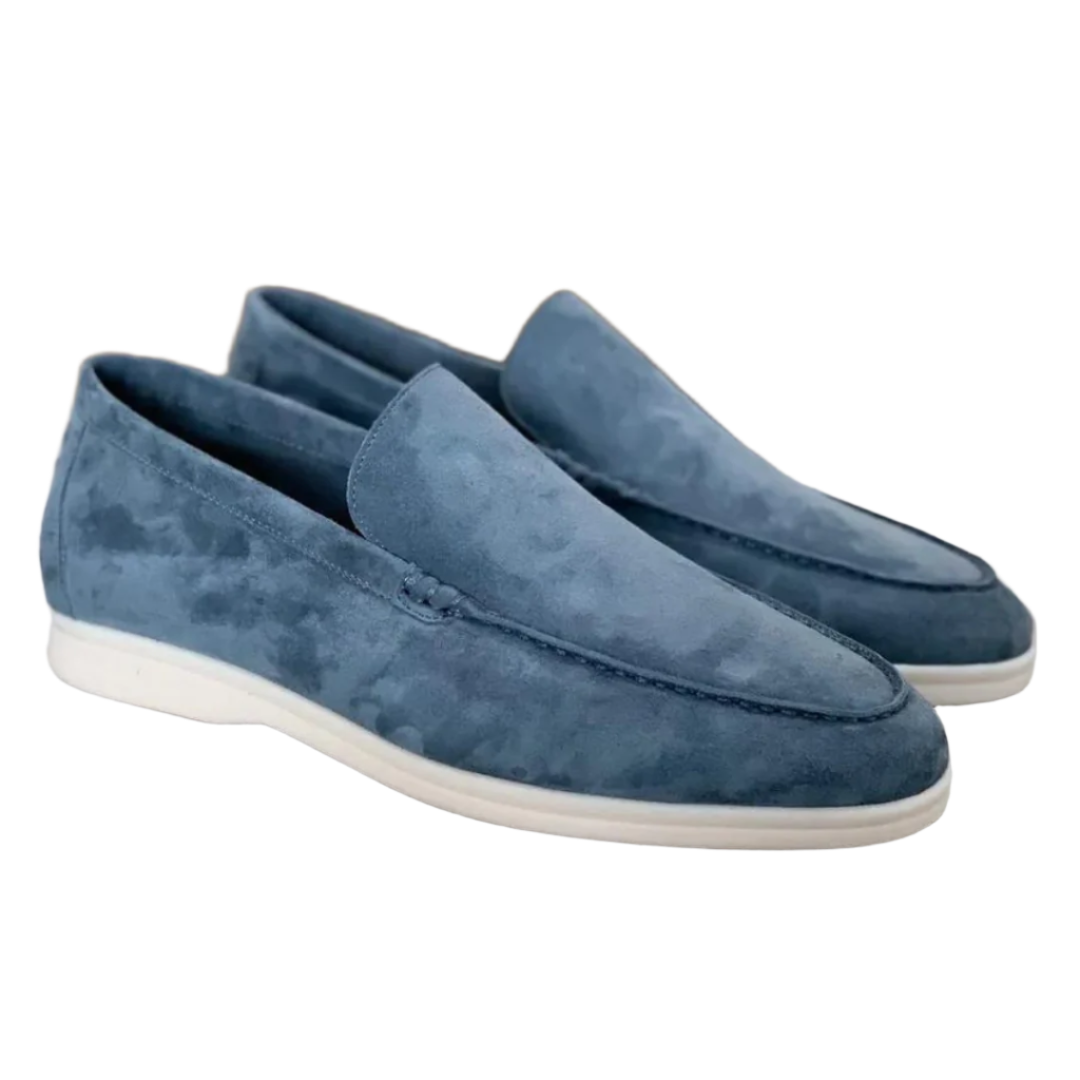 Mocasines de hombre de ante con acabado mate
