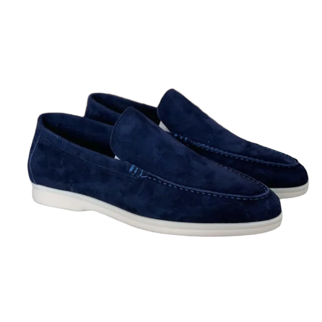 Mocasines de hombre de ante con acabado mate